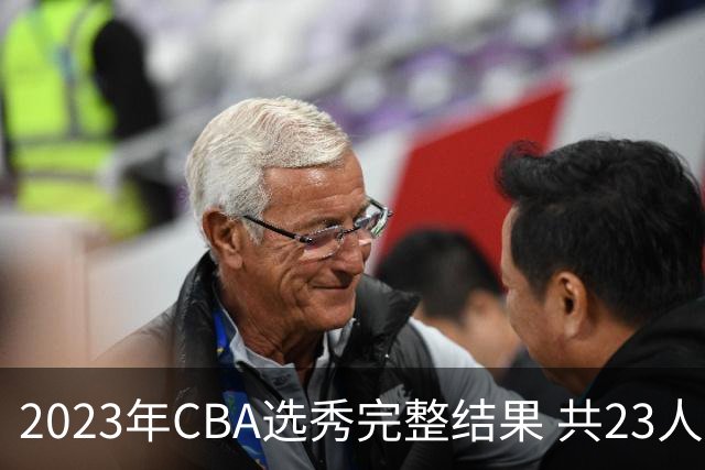 2023年CBA选秀完整结果 共23人被选中历史次高